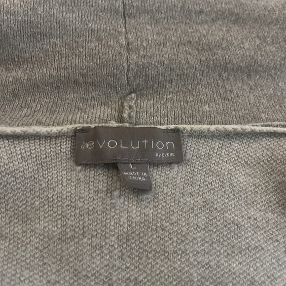 Chiana Graphic Open Drape Cardigan, L, Off-white - Picture 3 of 3